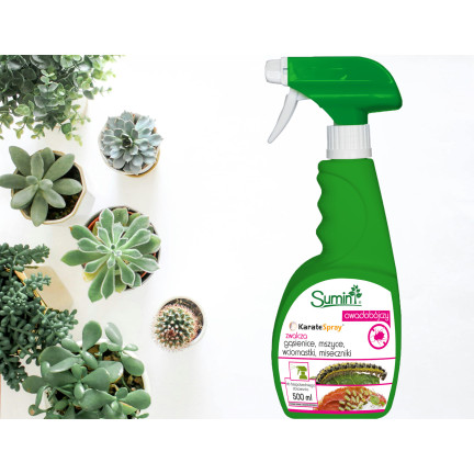 SUM3 Karate Spray owadobójczy Sumin 500 ml na MSZYCE WCIORNASTKI GĄSIENICE 0,5L