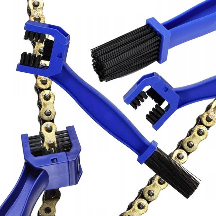 WW18 SZCZOTKA DO CZYSZCZENIA ŁAŃCUCHA 2w1 MOTOR ROWER serwisowa do Smarowania