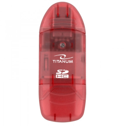 TA101R TITANUM CZYTNIK KART SDHC CZERWONY