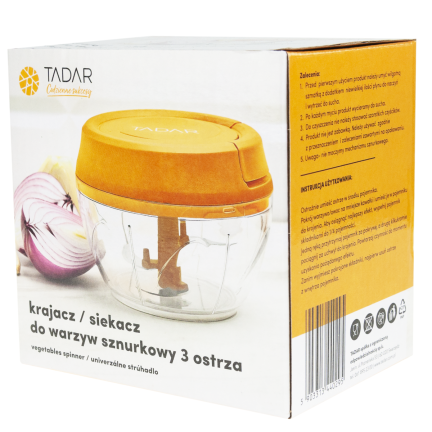 TD30 KRAJACZ SIEKACZ DO WARZYW SZNURKOWY 3 OSTRZA TADAR