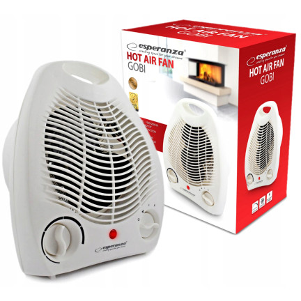 EHH011 TERMOWENTYLATOR GRZEJNIK ELEKTRYCZNY FARELKA OGRZEWACZ Z TERMOSTATEM 2000W