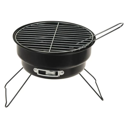 TG71416 GRILL TURYSTYCZNY SKŁADANY OKRĄGŁY WĘGLOWY PRZENOŚNY MINI RUSZT