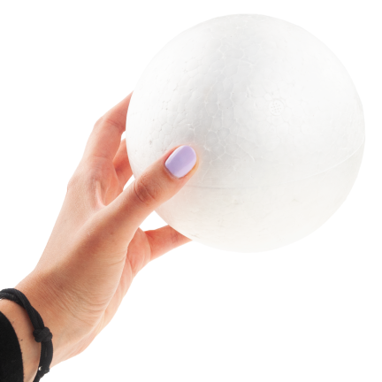 TG26222 KULA STYROPIANOWA BOMBKA 15CM BOMBKI ZE STYROPIANU styropianowe