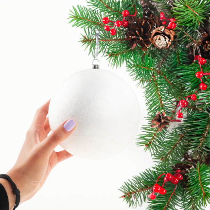 TG26222 KULA STYROPIANOWA BOMBKA 15CM BOMBKI ZE STYROPIANU styropianowe