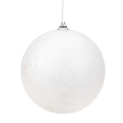 TG34724 KULE STYROPIANOWE 4szt BOMBKA z ZAWIESZKĄ 10CM BOMBKI STYROPIANOWE KOMPLET