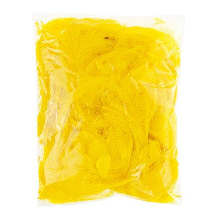 TG35906-2 PIÓRKA PIÓRA OZDOBNE DEKORACYJNE 10G ŻÓŁTE CYTRYNOWE RĘKODZIEŁA wielkanoc