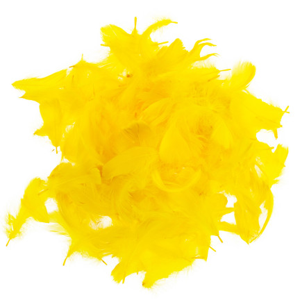 TG35906-2 PIÓRKA PIÓRA OZDOBNE DEKORACYJNE 10G ŻÓŁTE CYTRYNOWE RĘKODZIEŁA wielkanoc