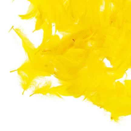 TG35906-2 PIÓRKA PIÓRA OZDOBNE DEKORACYJNE 10G ŻÓŁTE CYTRYNOWE RĘKODZIEŁA wielkanoc