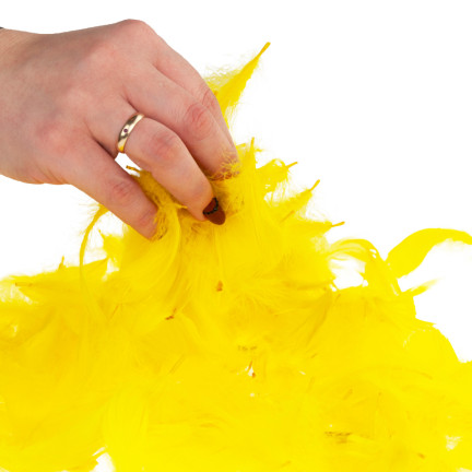 TG35906-2 PIÓRKA PIÓRA OZDOBNE DEKORACYJNE 10G ŻÓŁTE CYTRYNOWE RĘKODZIEŁA wielkanoc