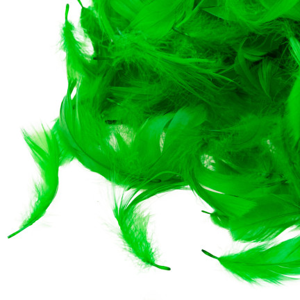 TG35906-4 PIÓRKA PIÓRA OZDOBNE DEKORACYJNE 10G ZIELONE jasne do RĘKODZIEŁA wielkanoc