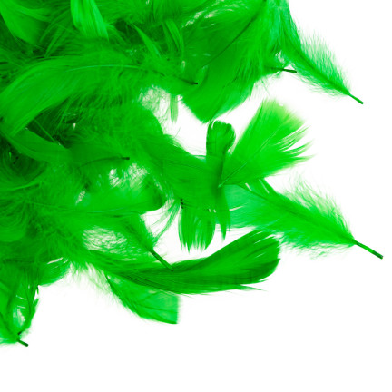 TG35906-4 PIÓRKA PIÓRA OZDOBNE DEKORACYJNE 10G ZIELONE jasne do RĘKODZIEŁA wielkanoc