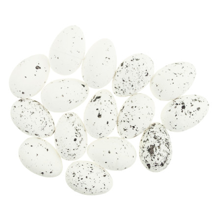 TG35939-1 15x JAJKA JAJECZKA WIELKANOCNE PRZEPIÓRCZE NAKRAPIANE OZDOBNE DO KOSZYCZKA