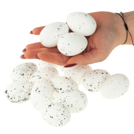 TG35939-1 15x JAJKA JAJECZKA WIELKANOCNE PRZEPIÓRCZE NAKRAPIANE OZDOBNE DO KOSZYCZKA