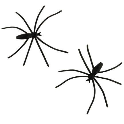 Sztuczna pajęczyna, biała, z pająkami, dekoracja Halloween, 4 pająki