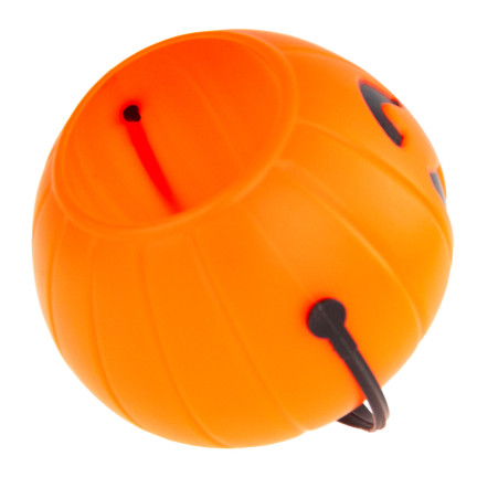 Wiaderko dynia na słodycze, plastikowe, pomarańczowe, dynia z uchwytem, kociołek Halloween, średnica 6cm