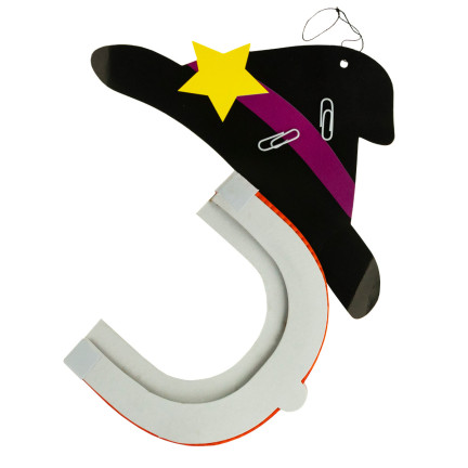 Dekoracja wisząca Halloween, papierowa, pomarańczowa, dynia, składana zawieszka, 25cm