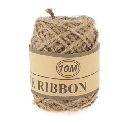 TG40104 SZNUREK JUTOWY NATURALNY JUTA 10M OZDOBNY BRĄZOWY DO ROŚLIN