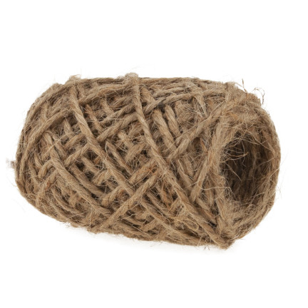 TG40104 SZNUREK JUTOWY NATURALNY JUTA 10M OZDOBNY BRĄZOWY DO ROŚLIN