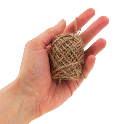 TG40104 SZNUREK JUTOWY NATURALNY JUTA 10M OZDOBNY BRĄZOWY DO ROŚLIN