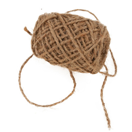 TG40104 SZNUREK JUTOWY NATURALNY JUTA 10M OZDOBNY BRĄZOWY DO ROŚLIN