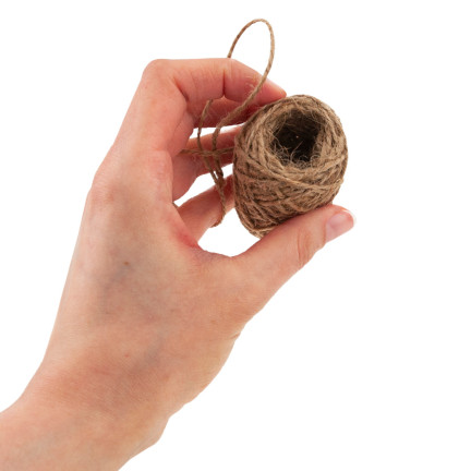 TG40104 SZNUREK JUTOWY NATURALNY JUTA 10M OZDOBNY BRĄZOWY DO ROŚLIN