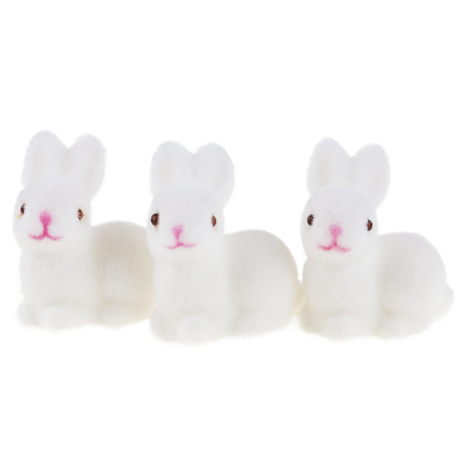 TG40529-1 KRÓLIK PLASTIK FLOKOWANY 3SZT./KPL