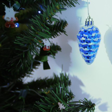 TG44018 BOMBKI SZYSZKA ZAWIESZKA SZYSZKI CHOINKOWE ZESTAW PLASTIKOWE 6SZT na stroik