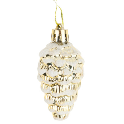 TG44018 BOMBKI SZYSZKA ZAWIESZKA SZYSZKI CHOINKOWE ZESTAW PLASTIKOWE 6SZT na stroik