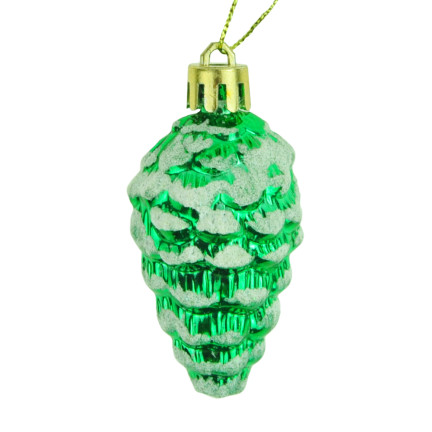 TG44018 BOMBKI SZYSZKA ZAWIESZKA SZYSZKI CHOINKOWE ZESTAW PLASTIKOWE 6SZT na stroik