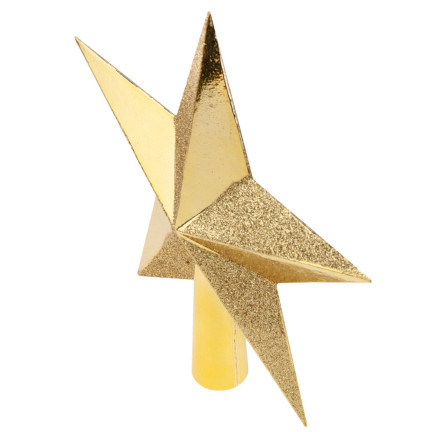 TG57479-2 CZUBEK CHOINKOWY GWIAZDA ZŁOTA ZŁOTY NIETŁUKĄCY GWIAZDKA OZDOBA NA CHOINKĘ