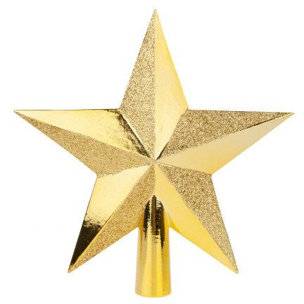 TG57479-2 CZUBEK CHOINKOWY GWIAZDA ZŁOTA ZŁOTY NIETŁUKĄCY GWIAZDKA OZDOBA NA CHOINKĘ