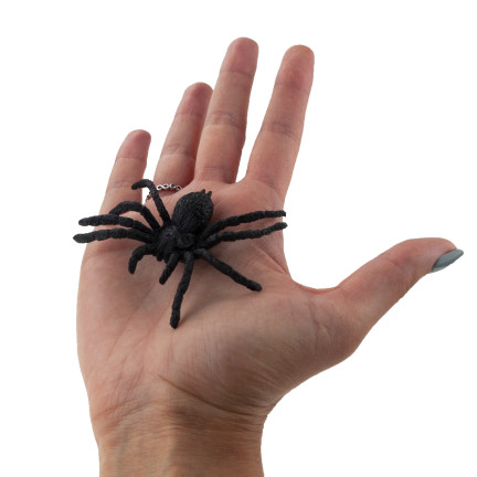 Sztuczne pająki, czarne, dekoracja Halloween, realistyczne, 6szt//kpl