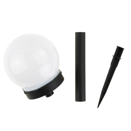 TG47830 Lampy SOLARNE OGRODOWE KULA lampa solarna ogrodowa LED kule biała do ogrodu