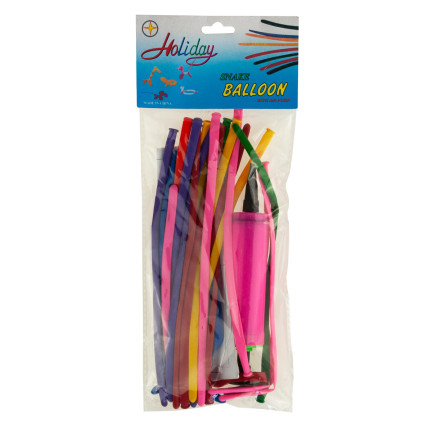 TG48098 BALONY DO MODELOWANIA 20SZT Z POMPKĄ KOLOROWE