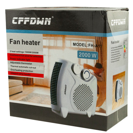 TG48256 FARELKA GRZEJNIK ELEKTRYCZNA 2000W TERMOWENTYLATOR