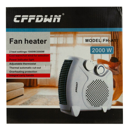 TG48256 FARELKA GRZEJNIK ELEKTRYCZNA 2000W TERMOWENTYLATOR