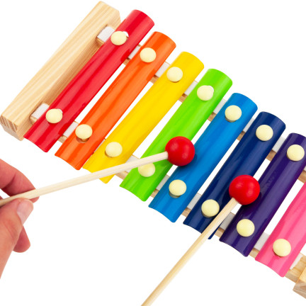 TG50019 KOLOROWE CYMBAŁKI DREWNIANE DLA DZIECKA EDUKACYJNE