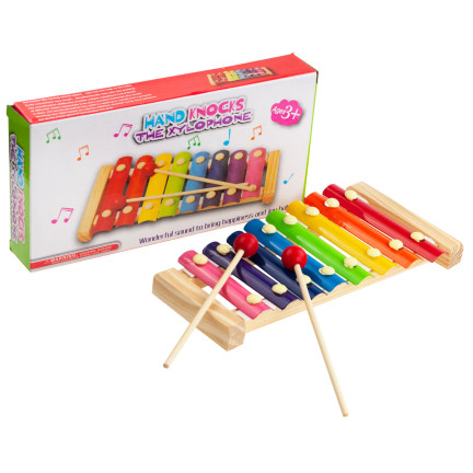 TG50019 KOLOROWE CYMBAŁKI DREWNIANE DLA DZIECKA EDUKACYJNE