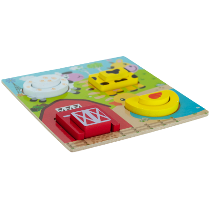 TG50027 PUZZLE DREWNIANE UKŁADANKA farma zwierzątka klocki