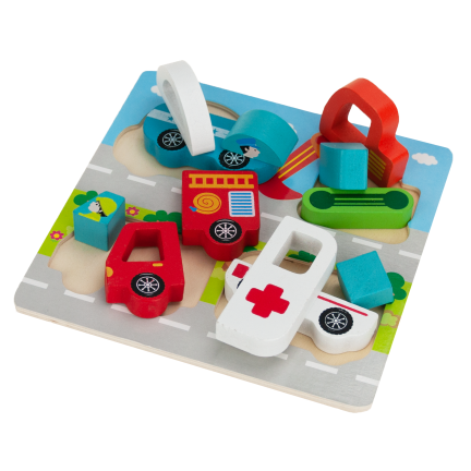 TG50027 PUZZLE DREWNIANE UKŁADANKA farma zwierzątka klocki