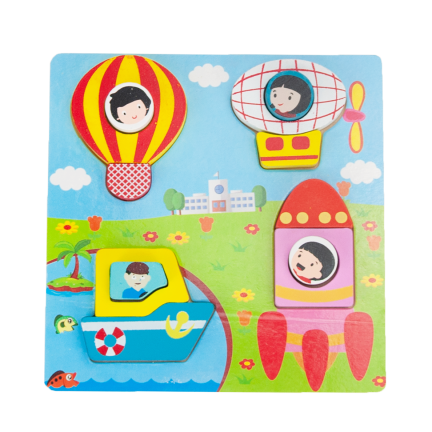 TG50027 PUZZLE DREWNIANE UKŁADANKA farma zwierzątka klocki