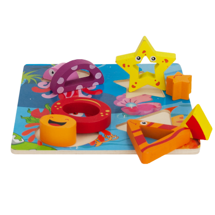 TG50027 PUZZLE DREWNIANE UKŁADANKA farma zwierzątka klocki