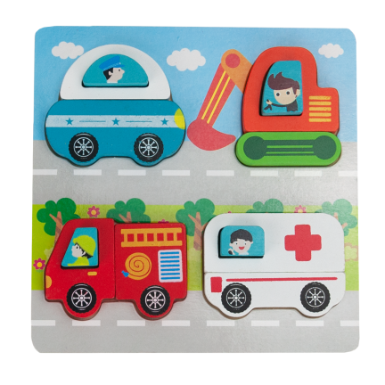 TG50027 PUZZLE DREWNIANE UKŁADANKA farma zwierzątka klocki