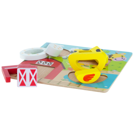 TG50027 PUZZLE DREWNIANE UKŁADANKA farma zwierzątka klocki