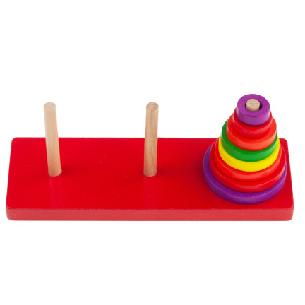 TG50053 KLOCKI DREWNIANE UKŁADANKA STOŻEK sorter piramida