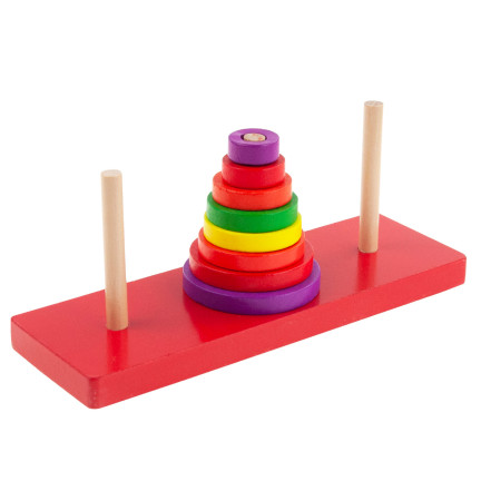 TG50053 KLOCKI DREWNIANE UKŁADANKA STOŻEK sorter piramida