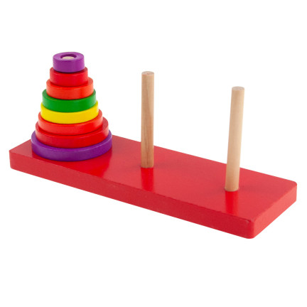 TG50053 KLOCKI DREWNIANE UKŁADANKA STOŻEK sorter piramida