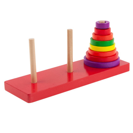 TG50053 KLOCKI DREWNIANE UKŁADANKA STOŻEK sorter piramida