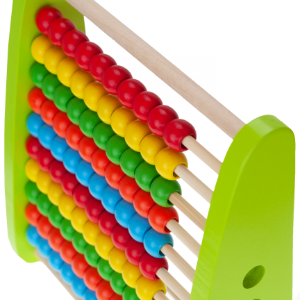 TG50058 LICZYDŁO drewniane dla dzieci 100 korali kolorowe