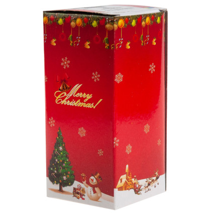 TG51109 CHOINKA ŚWIECĄCA LED ZŁOTA BROKATOWA PLASTIK ŚWIĄTECZNA MIKOŁAJKI upominek